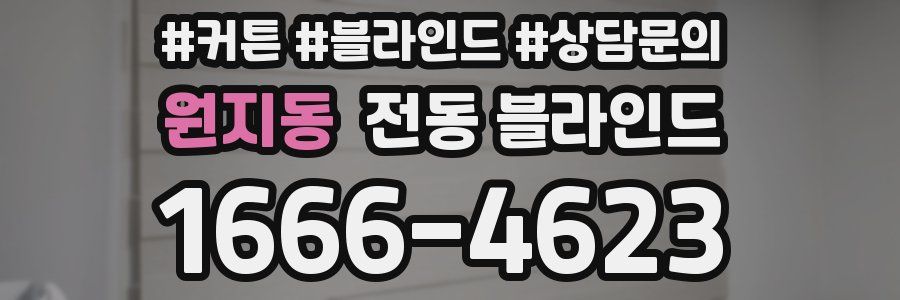 원지동 전동 블라인드
