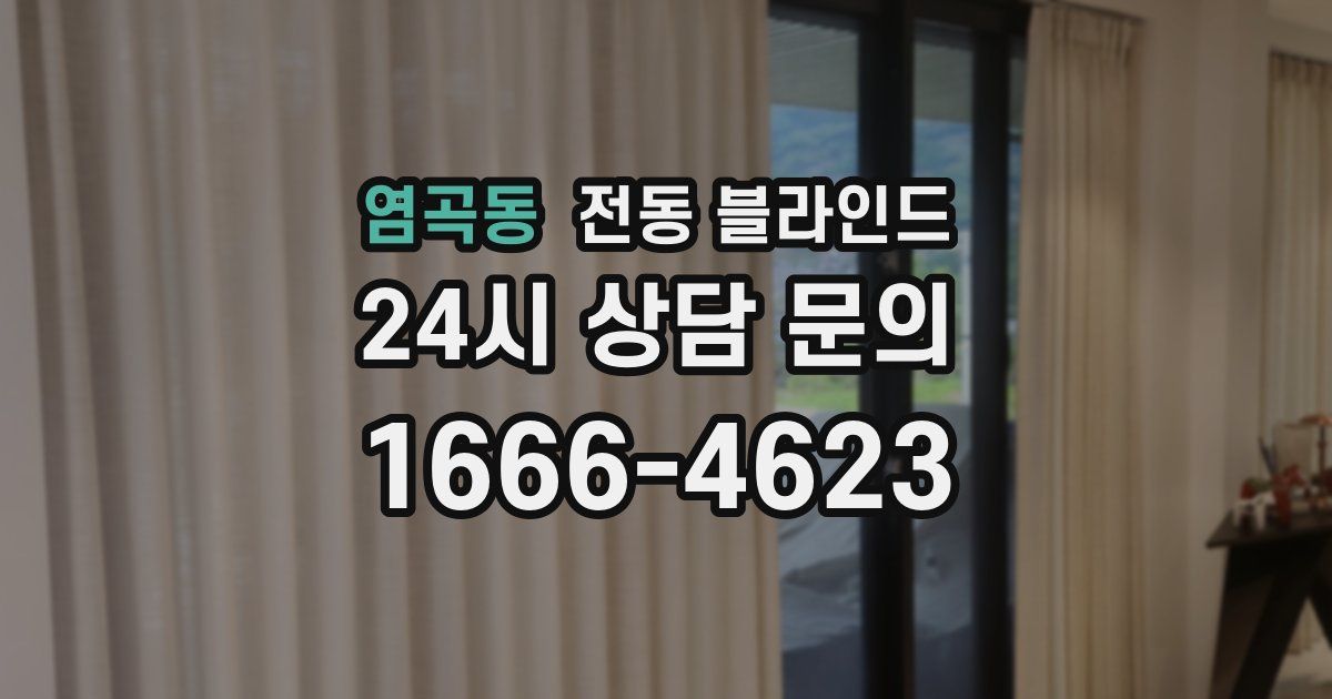 염곡동 전동 블라인드