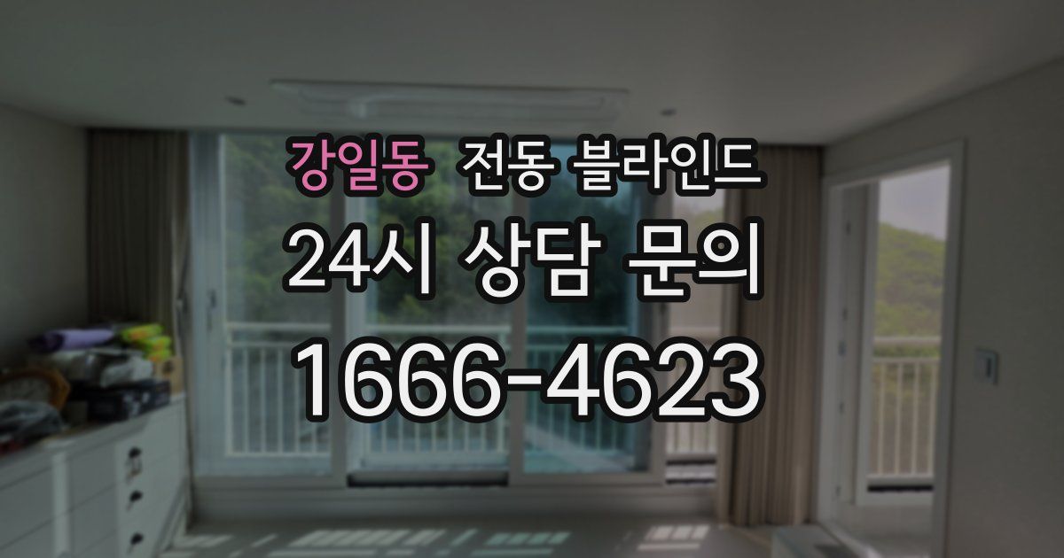 강일동 전동 블라인드