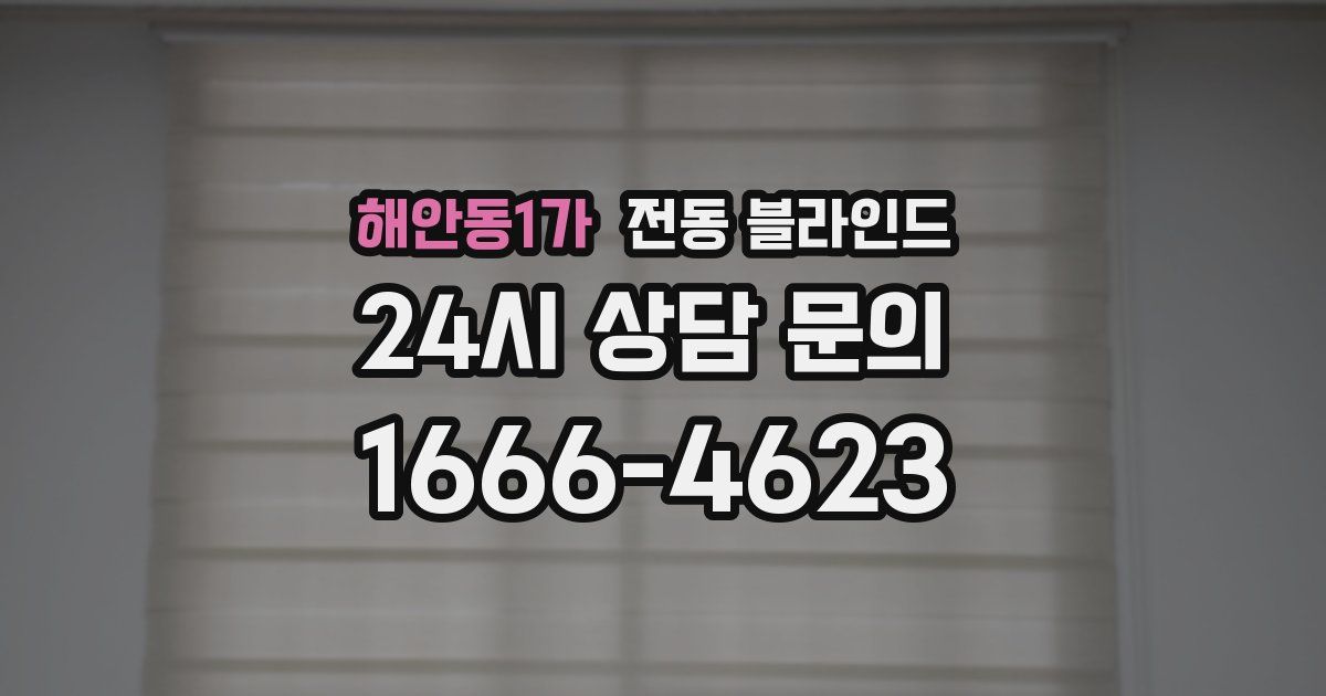 해안동1가 전동 블라인드