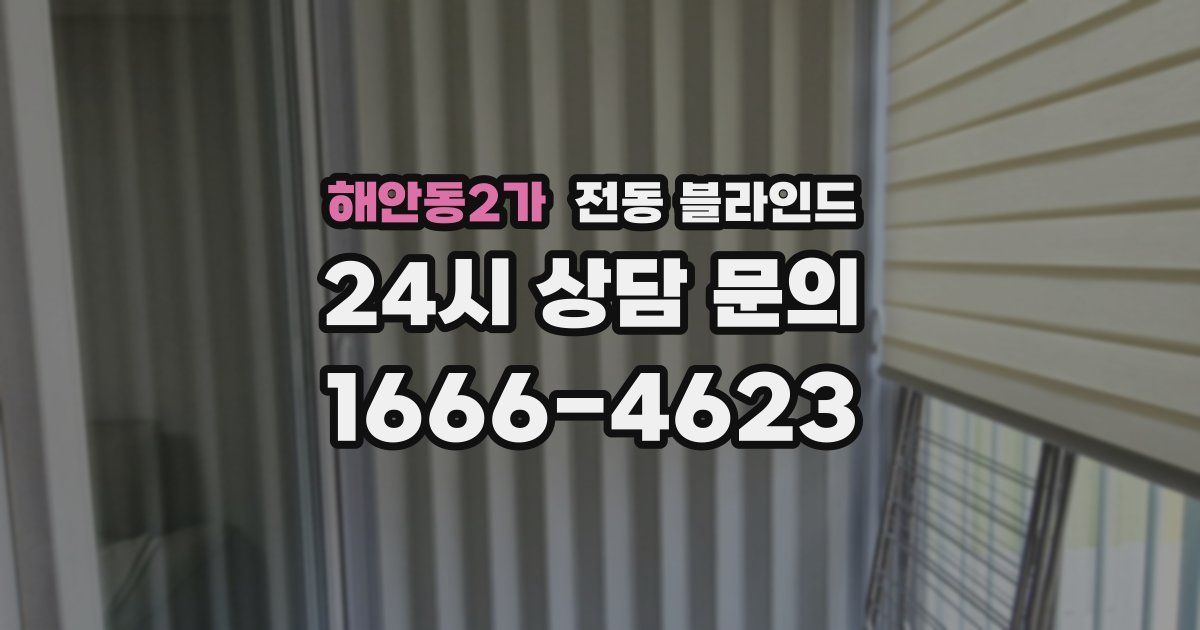 해안동2가 전동 블라인드