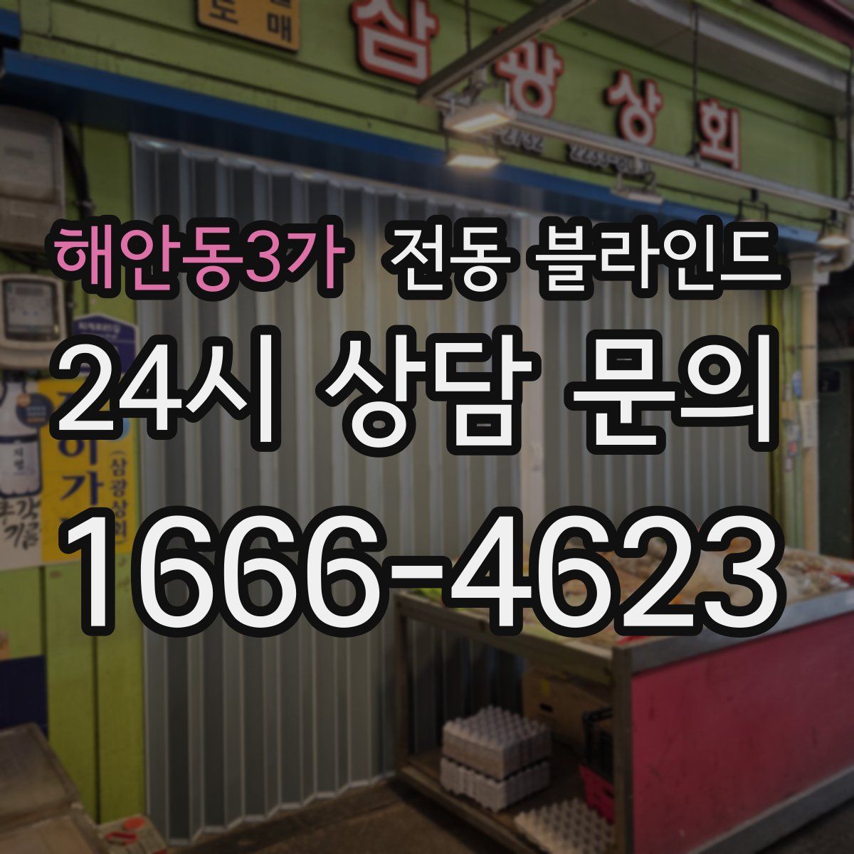 해안동3가 전동 블라인드