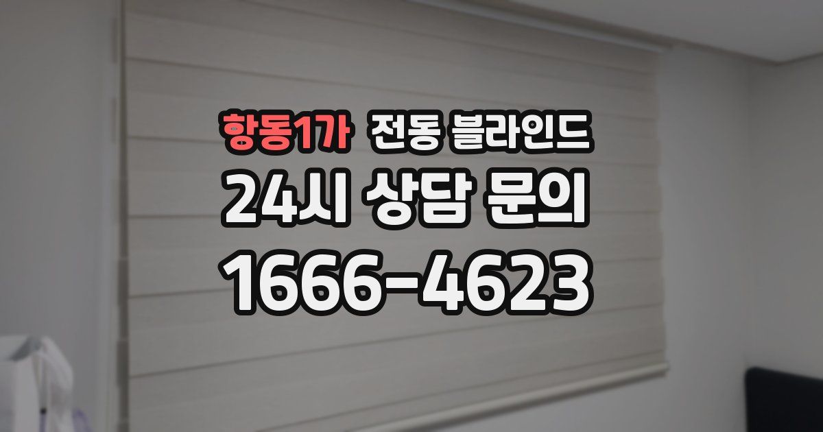 항동1가 전동 블라인드