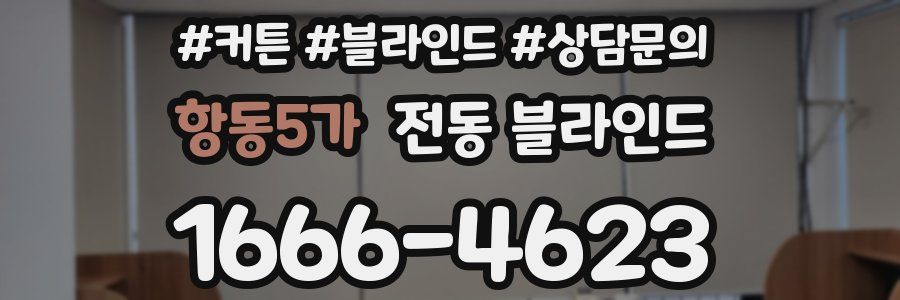 항동5가 전동 블라인드