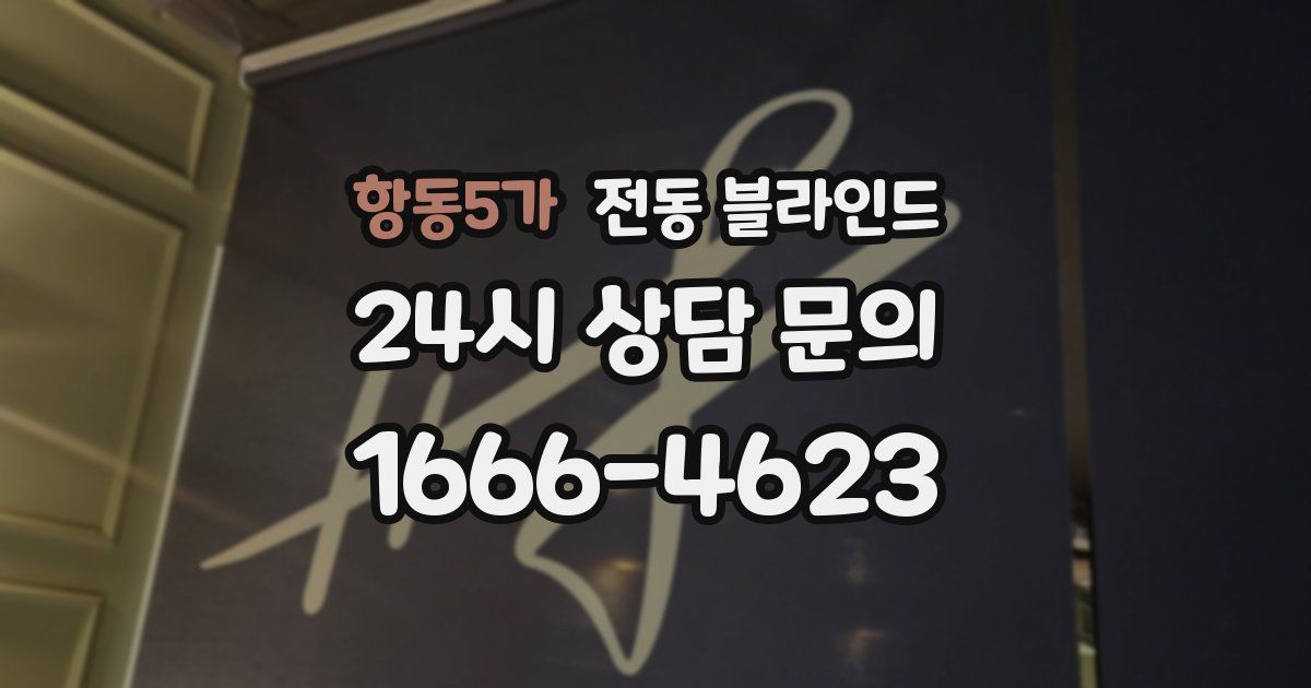항동5가 전동 블라인드