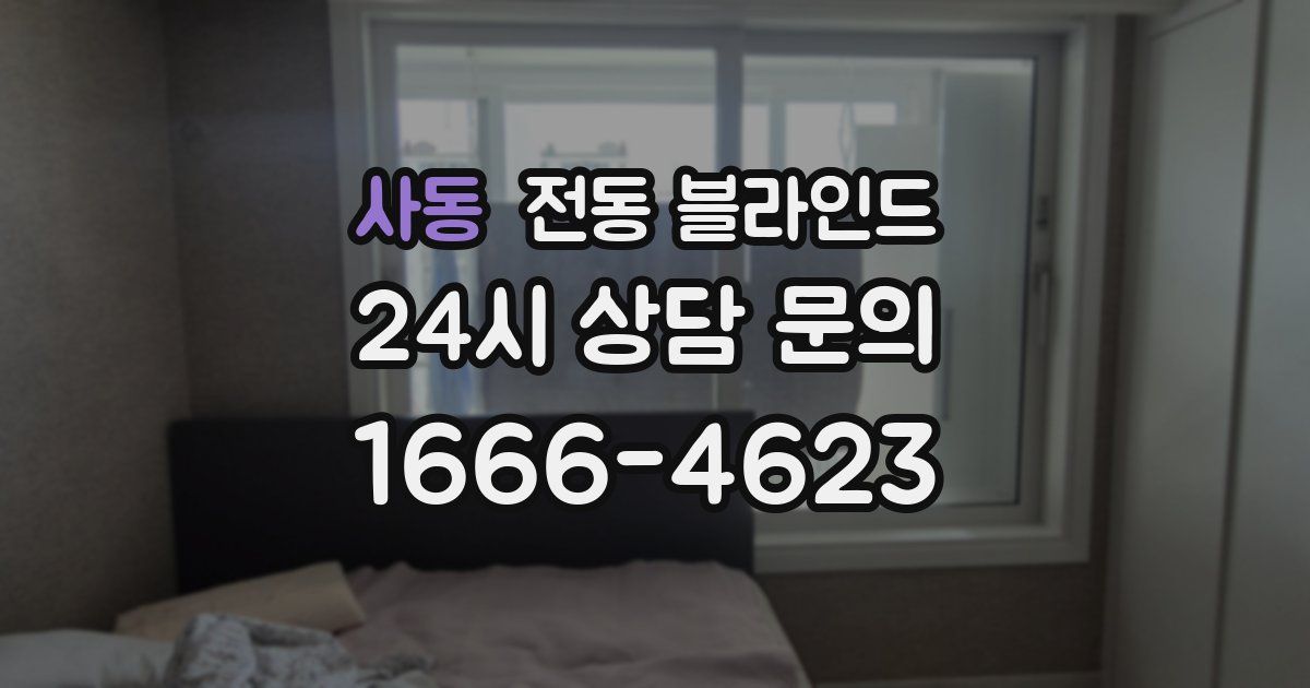 사동 전동 블라인드