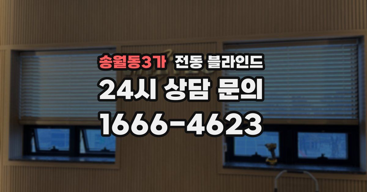 송월동3가 전동 블라인드