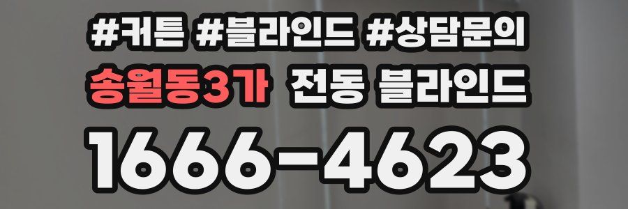 송월동3가 전동 블라인드