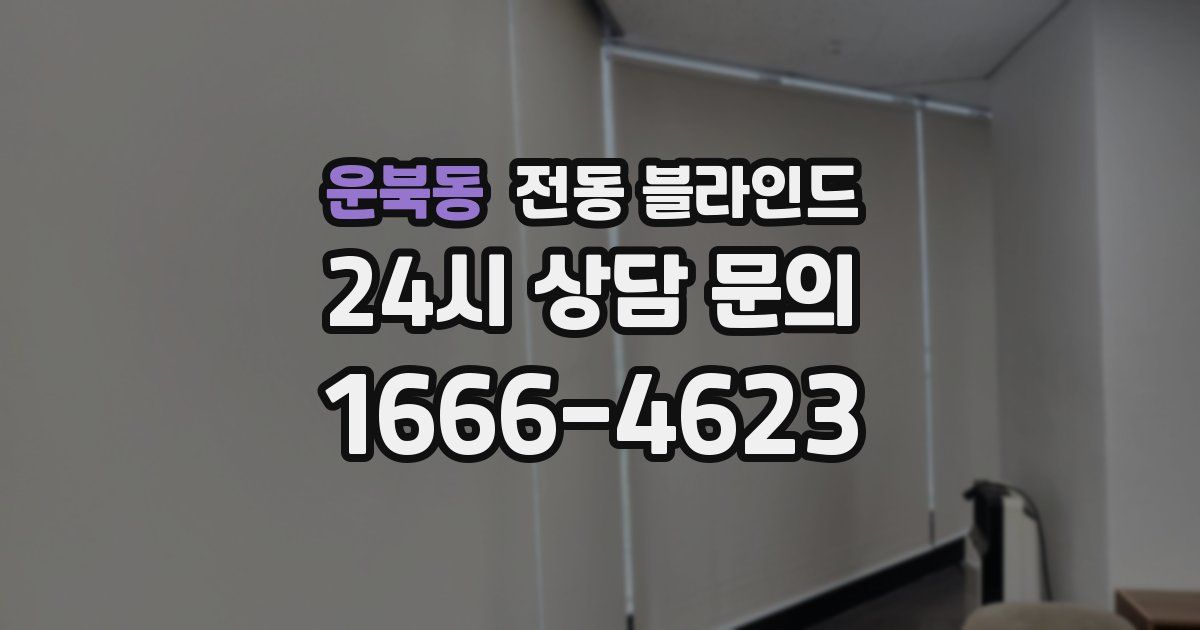운북동 전동 블라인드