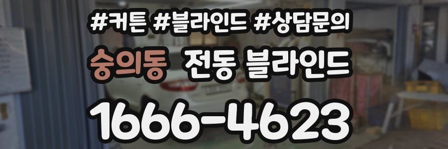 숭의동 전동 블라인드