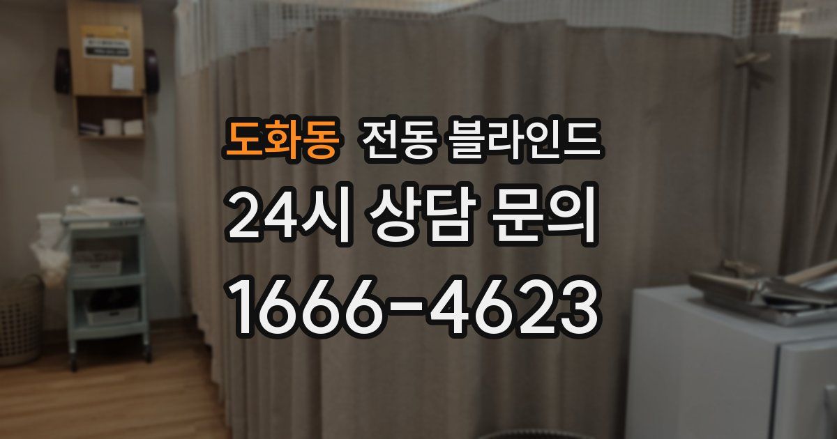 도화동 전동 블라인드
