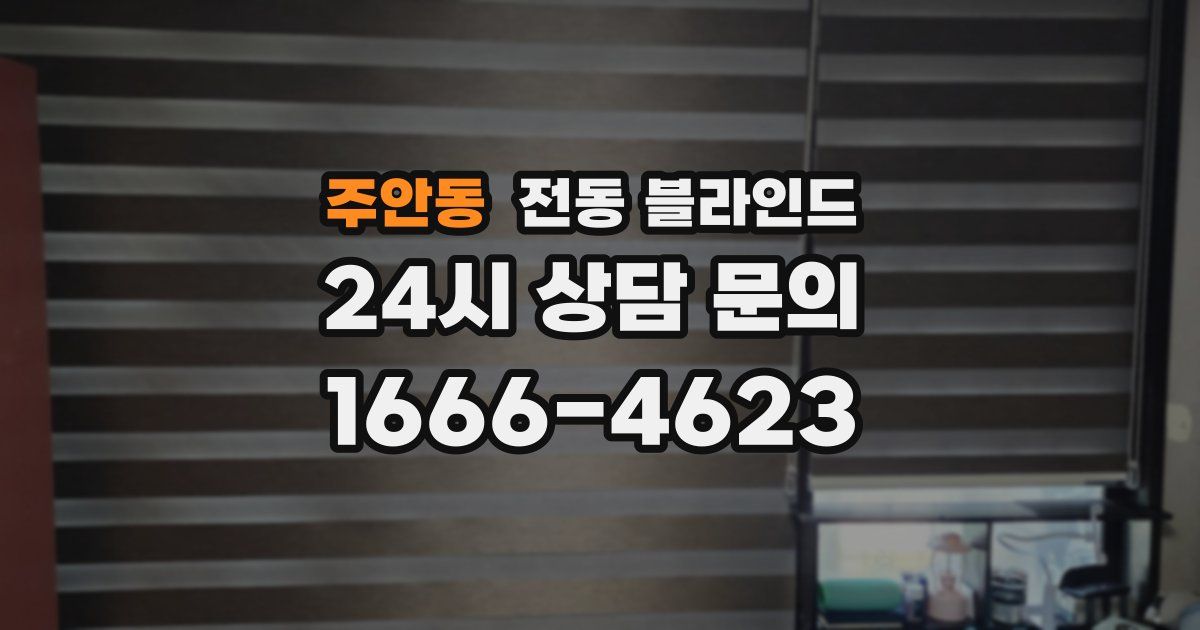 주안동 전동 블라인드