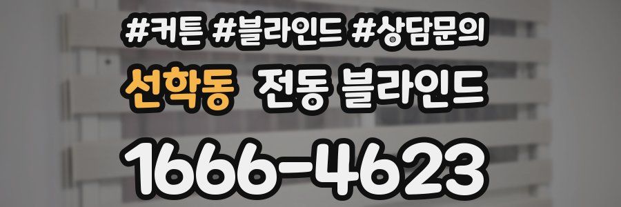 선학동 전동 블라인드