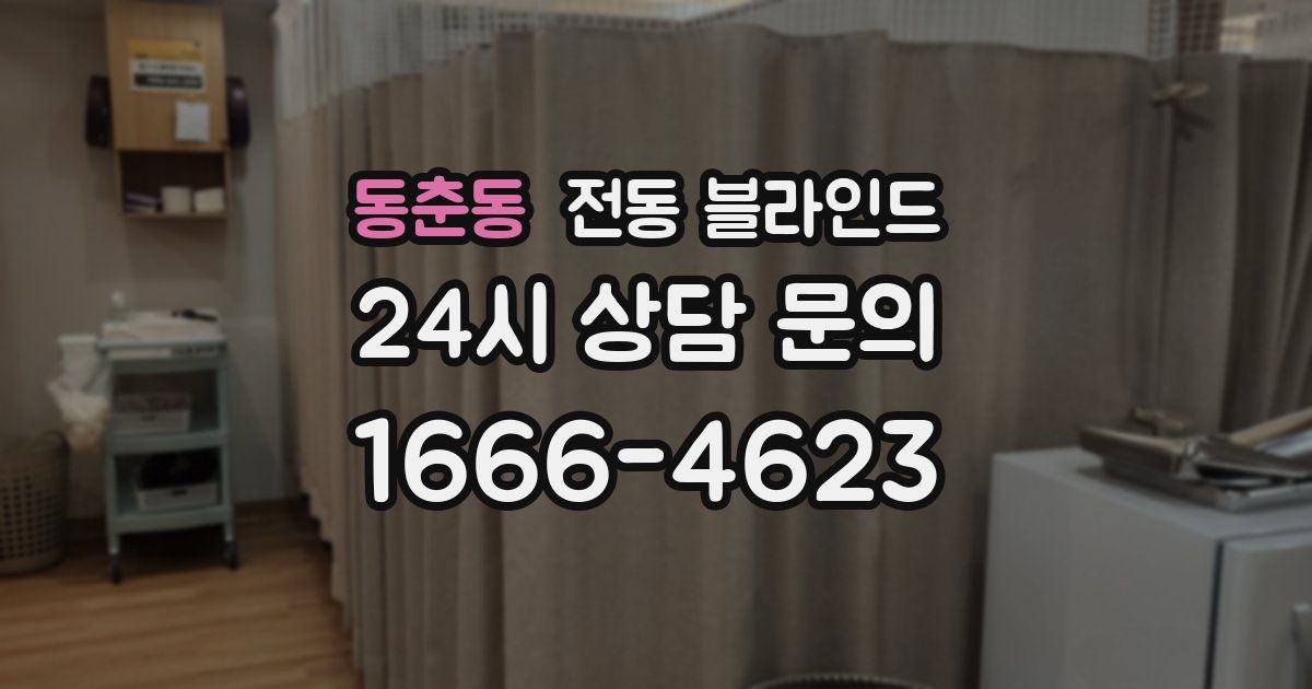 동춘동 전동 블라인드