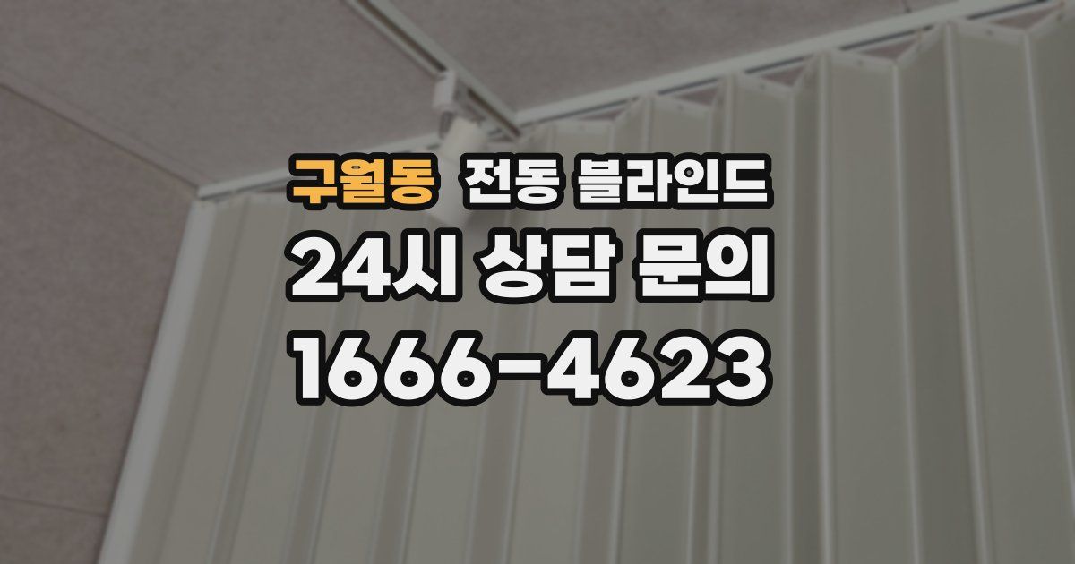 구월동 전동 블라인드