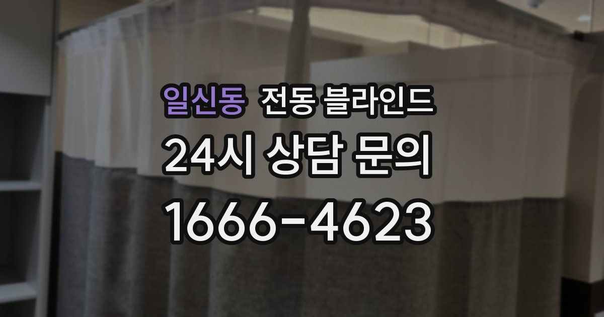 일신동 전동 블라인드