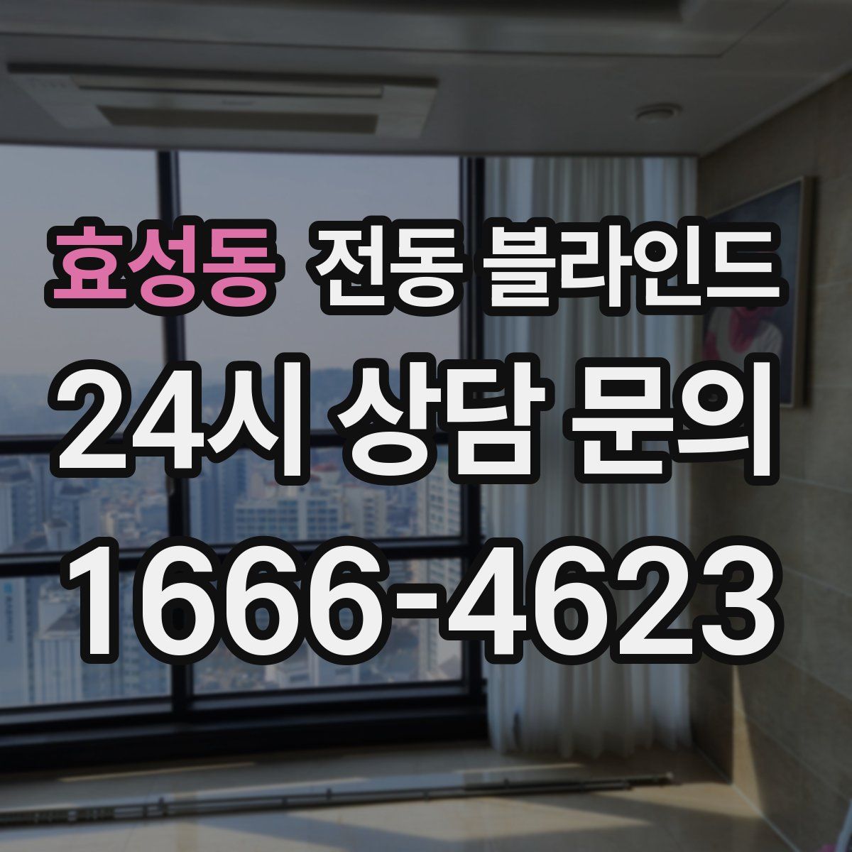 효성동 전동 블라인드