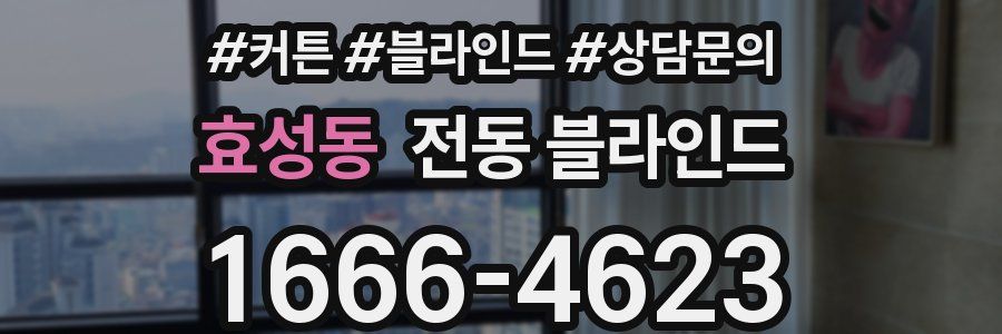 효성동 전동 블라인드
