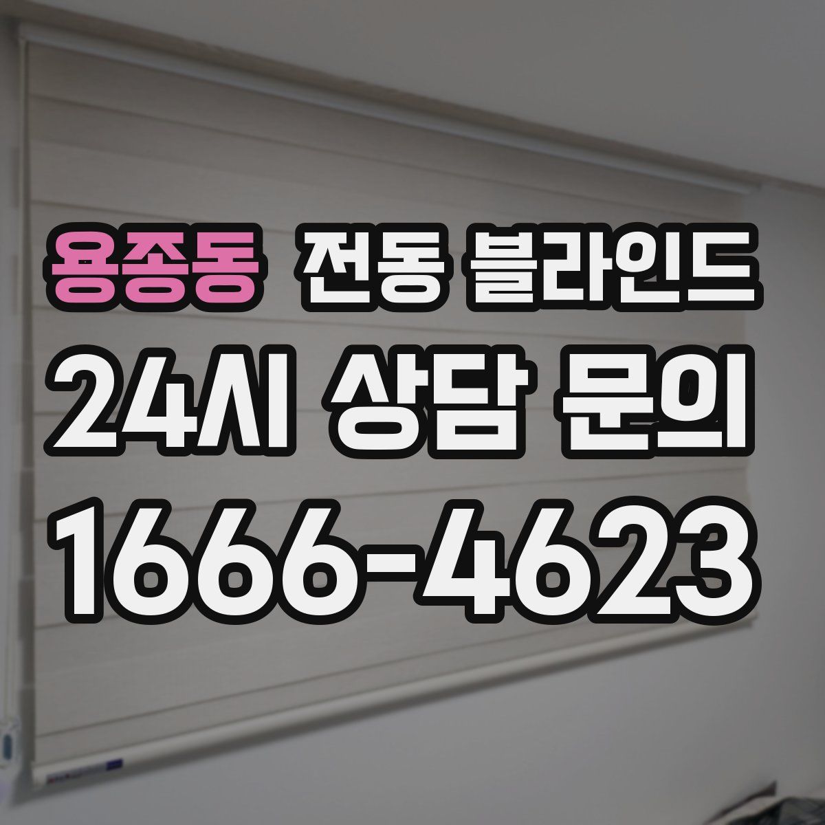 용종동 전동 블라인드