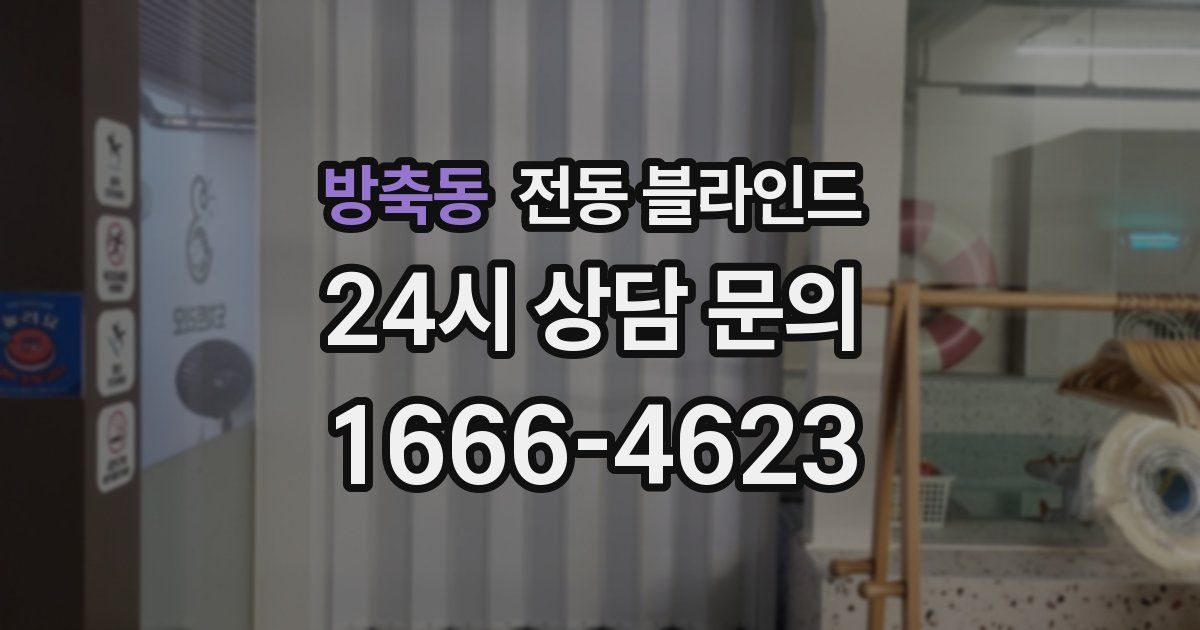 방축동 전동 블라인드