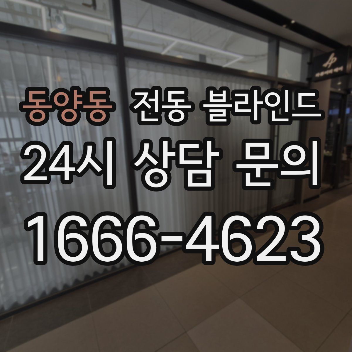 동양동 전동 블라인드