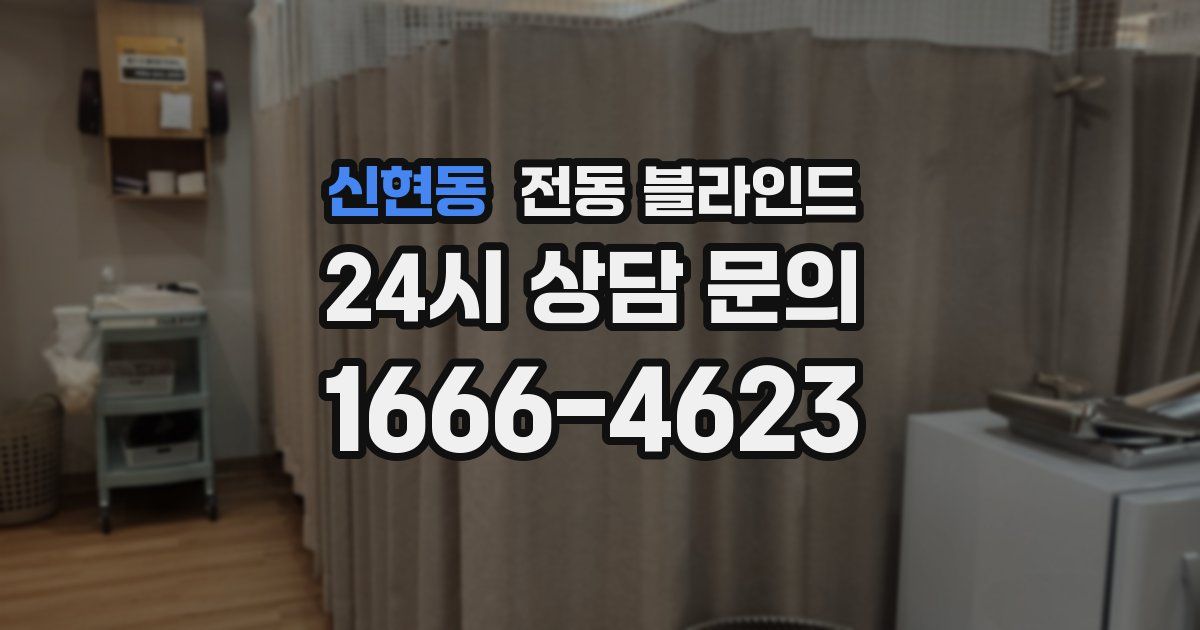 신현동 전동 블라인드