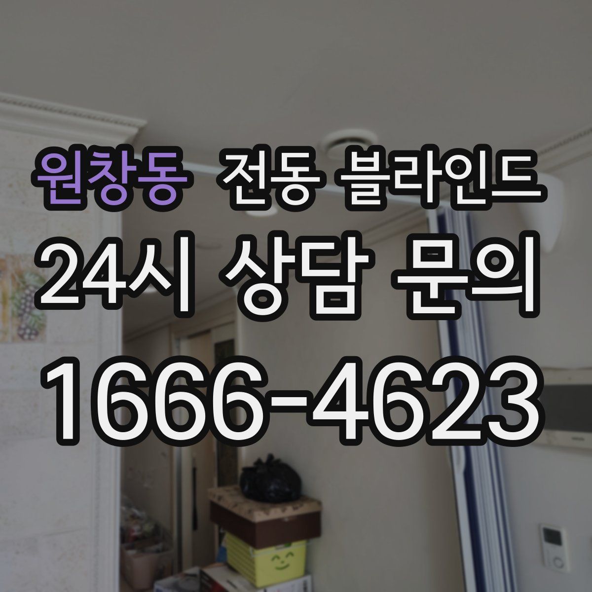 원창동 전동 블라인드