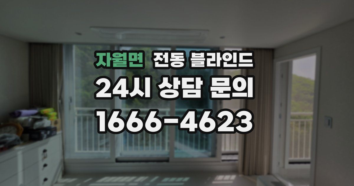 자월면 전동 블라인드