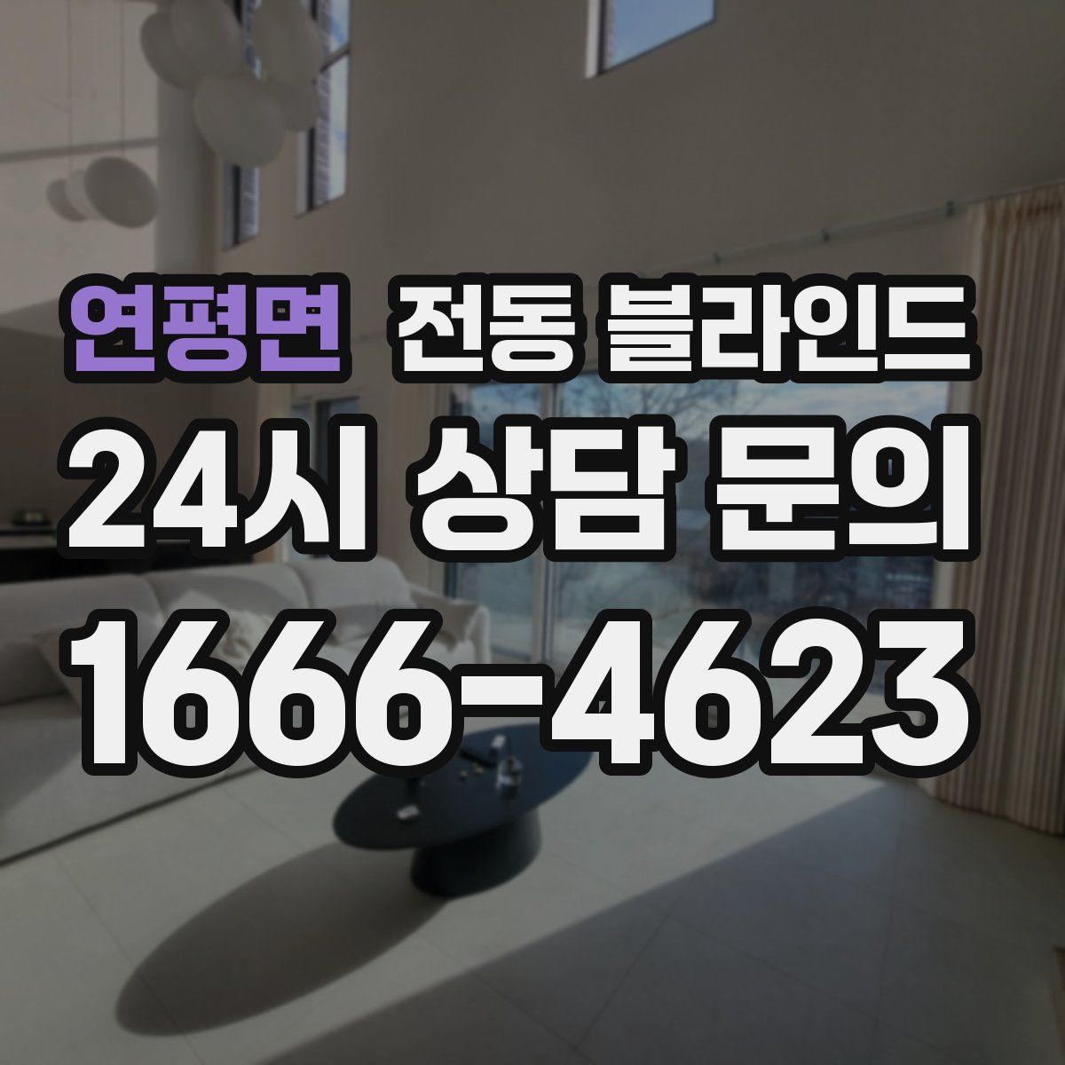 연평면 전동 블라인드