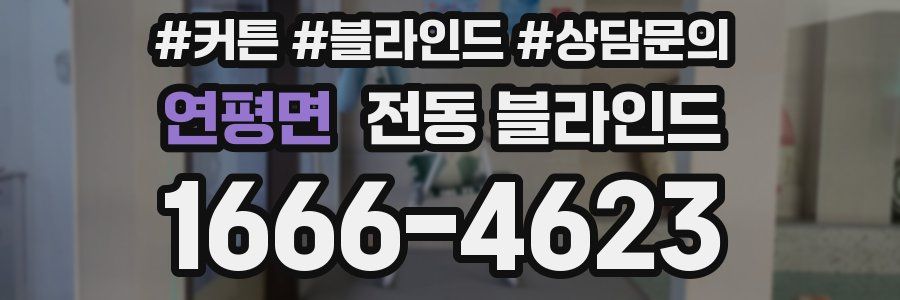 연평면 전동 블라인드