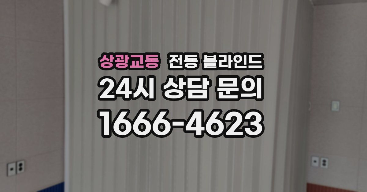 상광교동 전동 블라인드