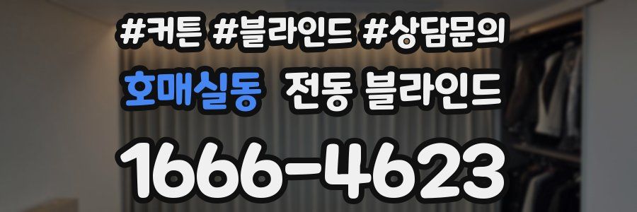 호매실동 전동 블라인드