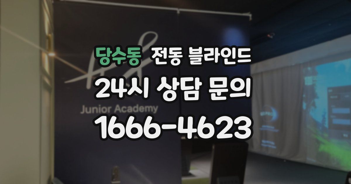 당수동 전동 블라인드