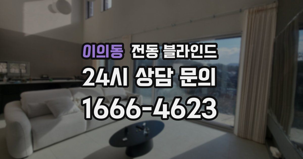 이의동 전동 블라인드
