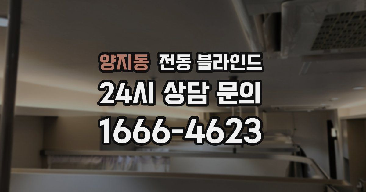양지동 전동 블라인드