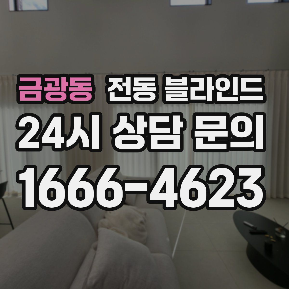 금광동 전동 블라인드