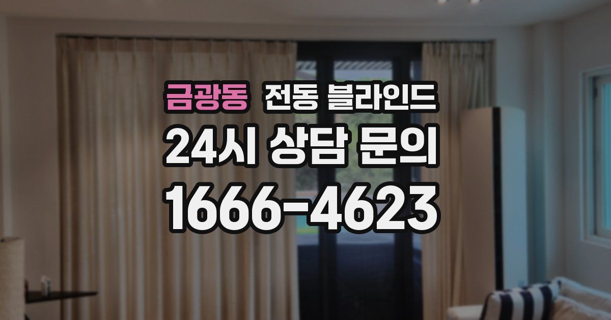 금광동 전동 블라인드
