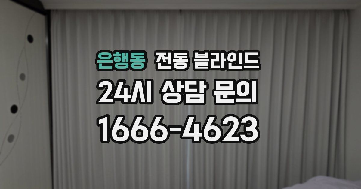 은행동 전동 블라인드