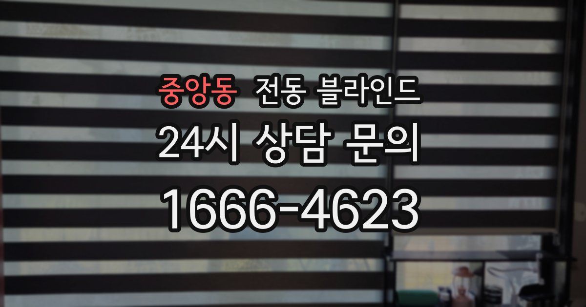 중앙동 전동 블라인드