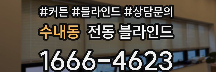 수내동 전동 블라인드
