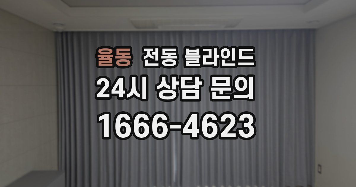 율동 전동 블라인드