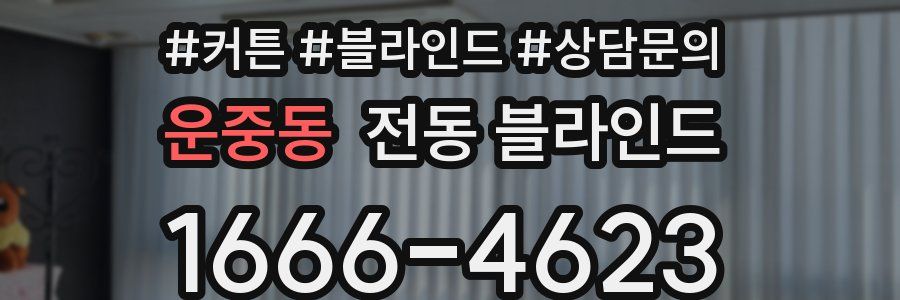 운중동 전동 블라인드