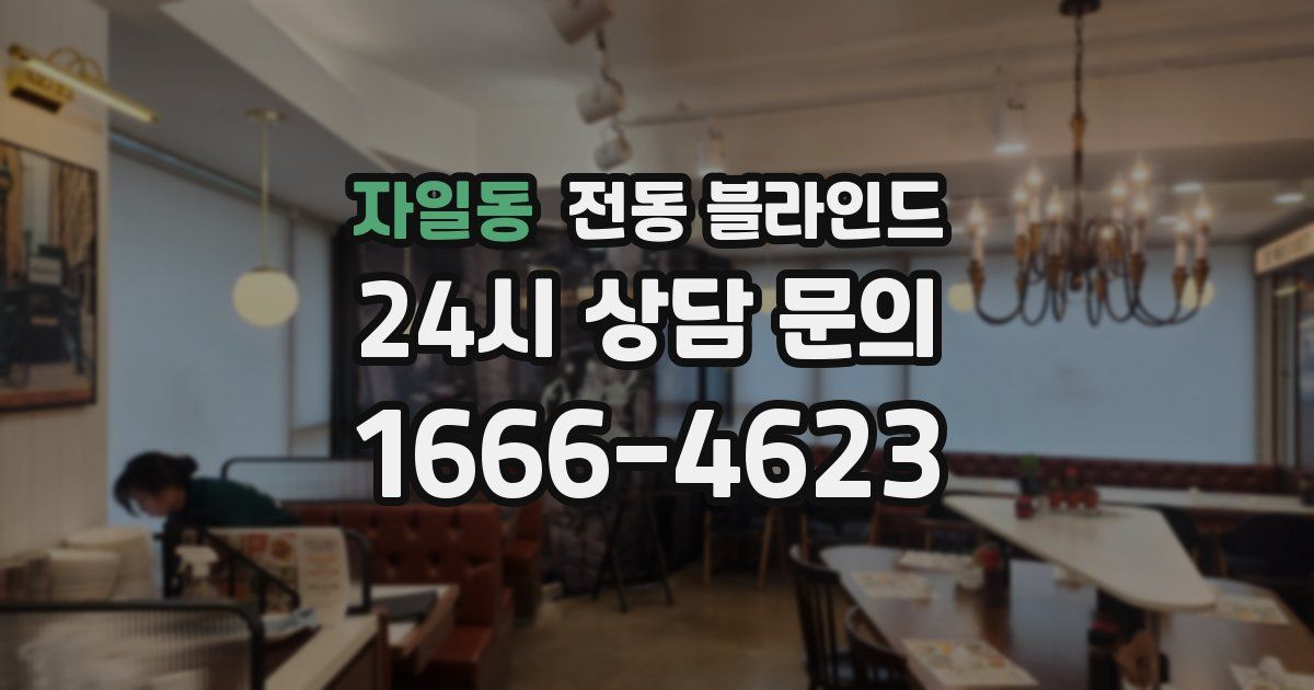 자일동 전동 블라인드