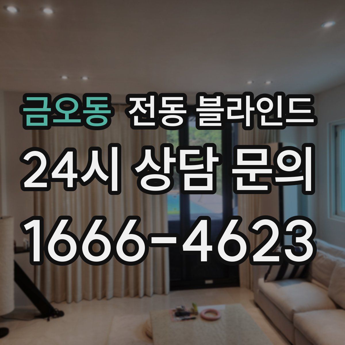 금오동 전동 블라인드