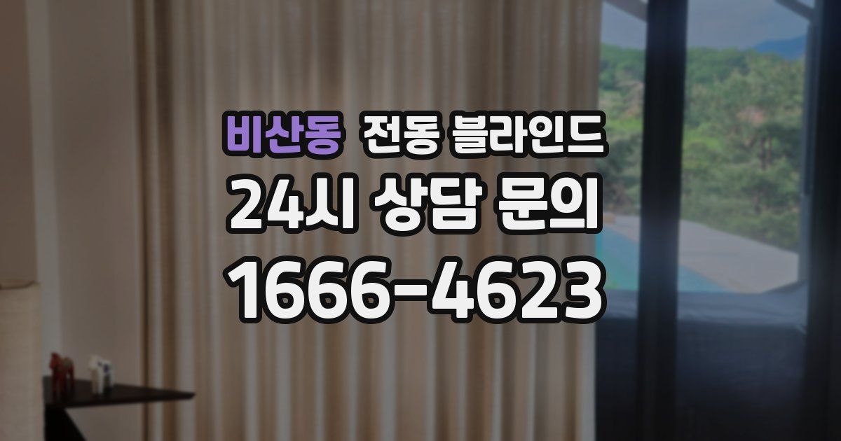 비산동 전동 블라인드
