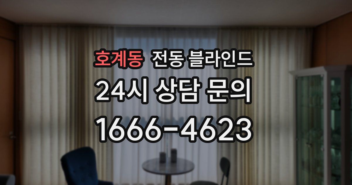 호계동 전동 블라인드