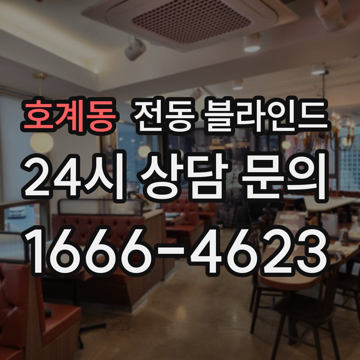 호계동 전동 블라인드