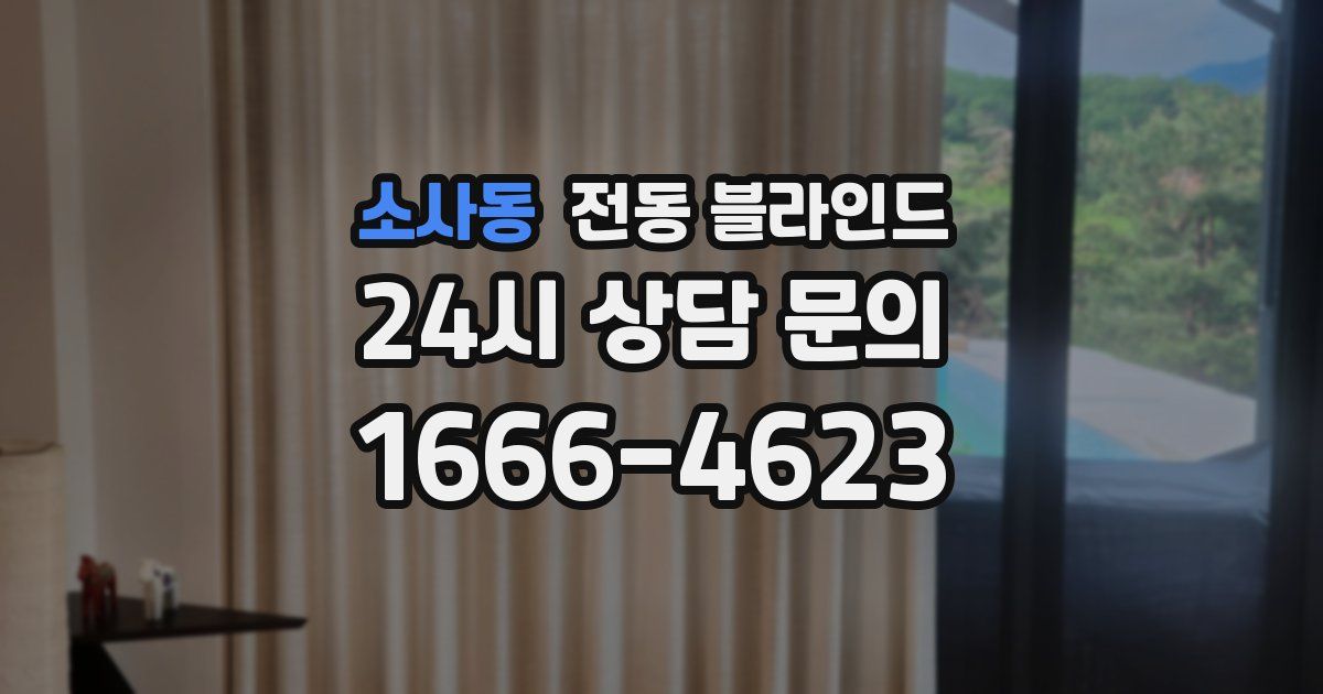 소사동 전동 블라인드