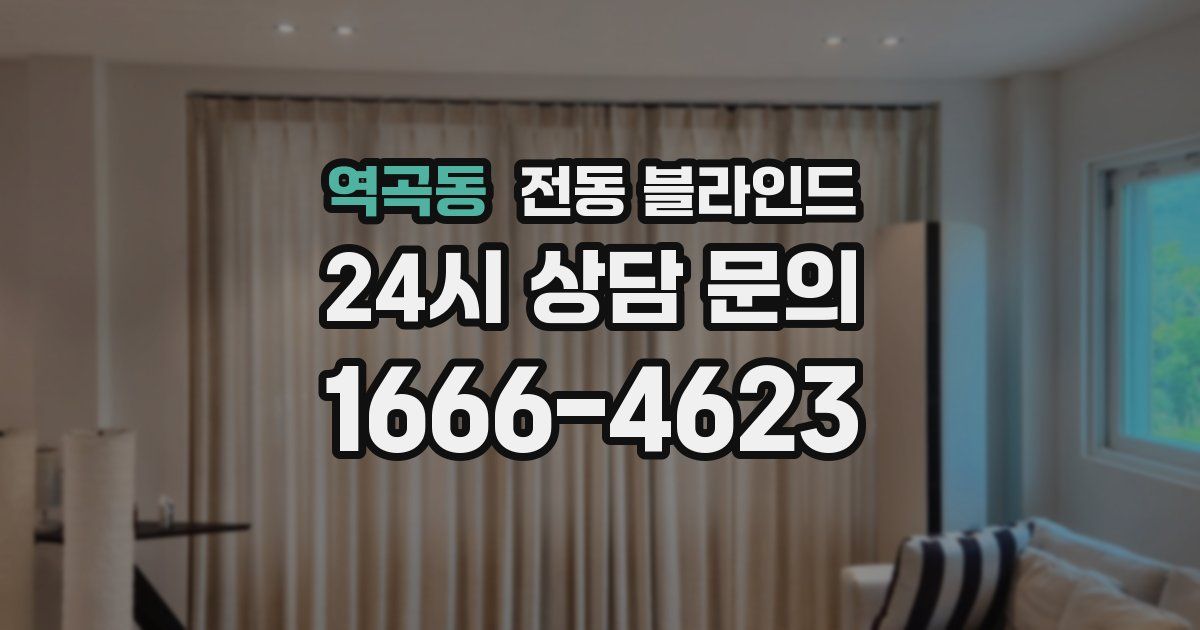 역곡동 전동 블라인드