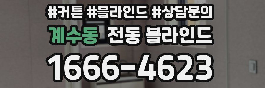 계수동 전동 블라인드